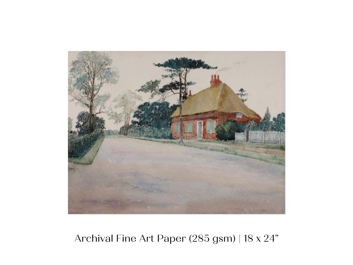 A Road in Dorset | P498 - Single Art Prints - Piccolo Fiore Prints