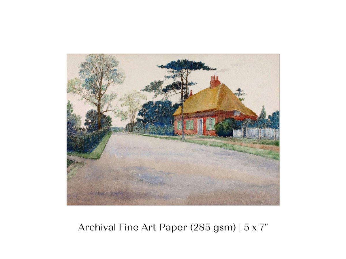 A Road in Dorset | P498 - Single Art Prints - Piccolo Fiore Prints