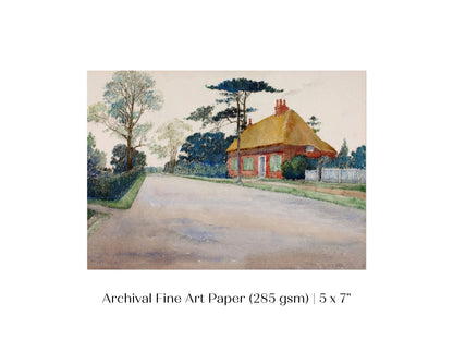 A Road in Dorset | P498 - Single Art Prints - Piccolo Fiore Prints