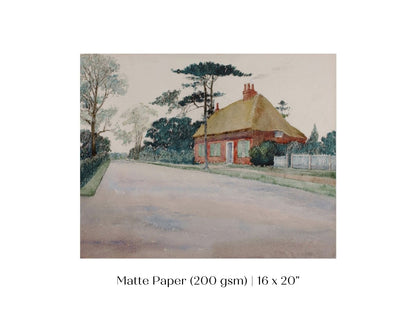 A Road in Dorset | P498 - Single Art Prints - Piccolo Fiore Prints