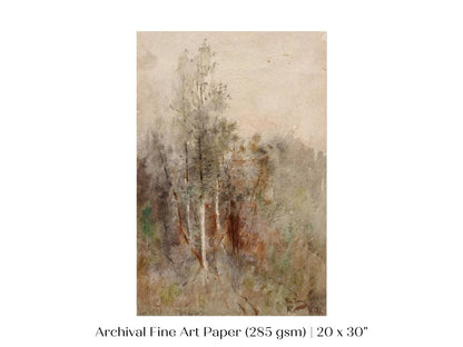 A Tree Study | P246 - Single Art Prints - Piccolo Fiore Prints