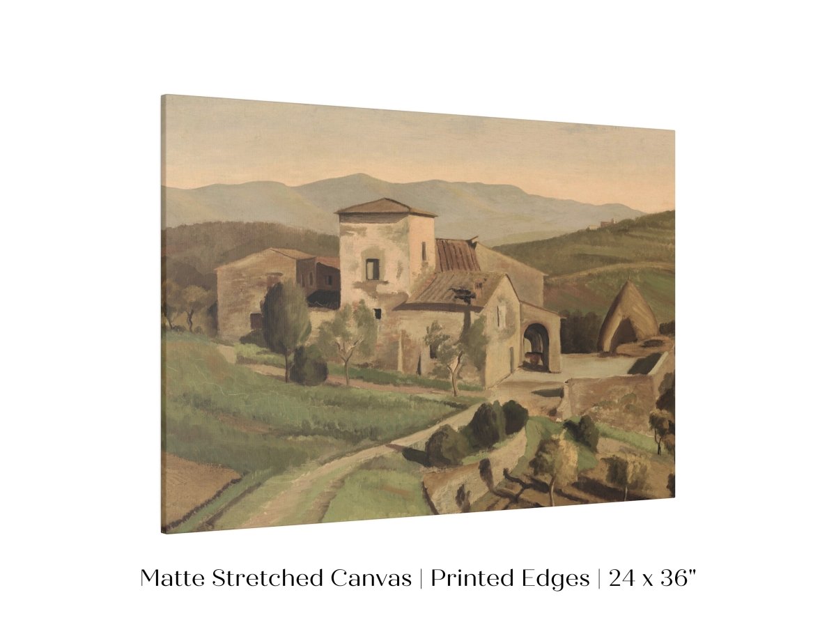 A Tuscan Farm | P377 - Single Art Prints - Piccolo Fiore Prints