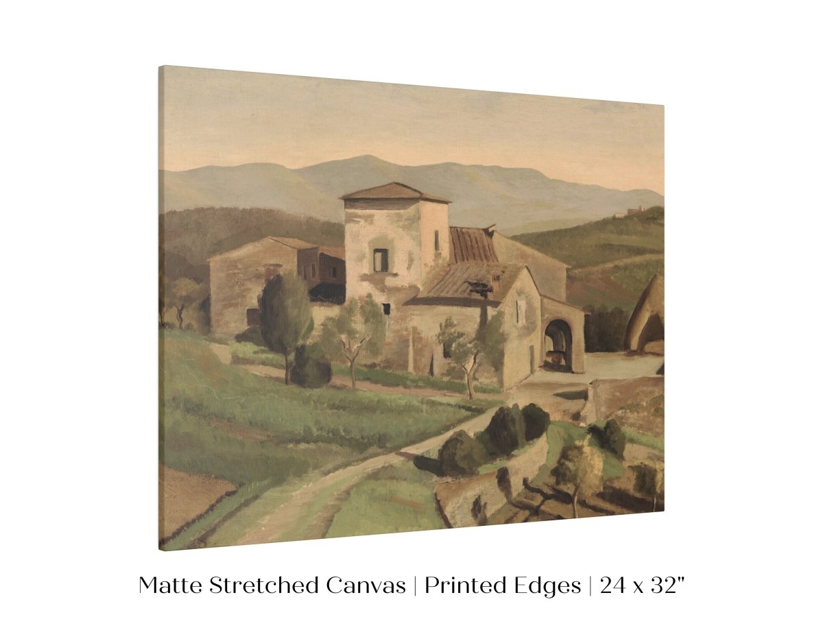 A Tuscan Farm | P377 - Single Art Prints - Piccolo Fiore Prints