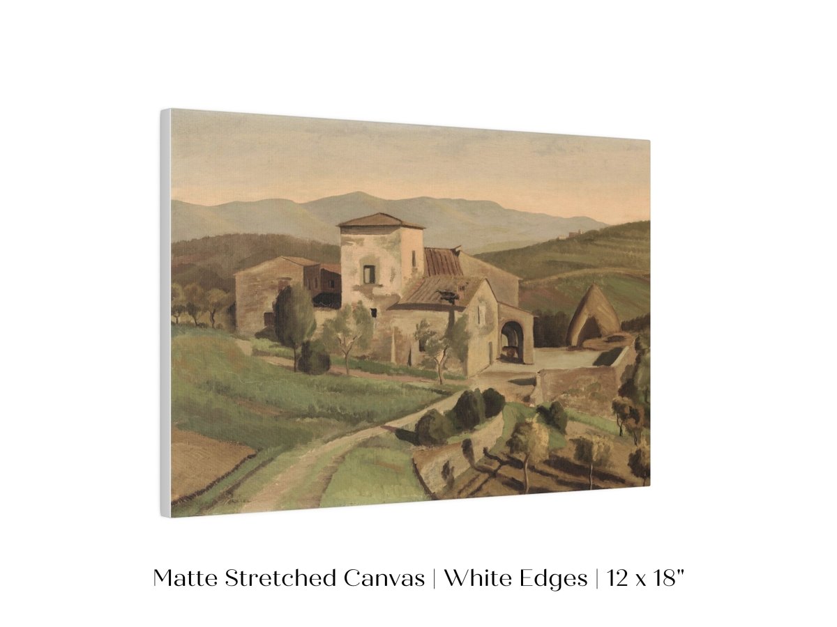 A Tuscan Farm | P377 - Single Art Prints - Piccolo Fiore Prints
