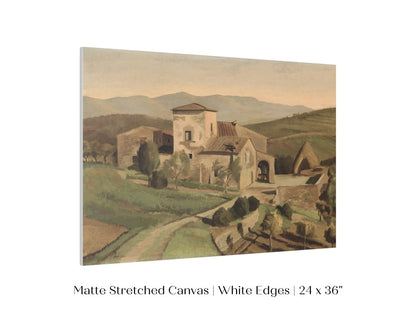 A Tuscan Farm | P377 - Single Art Prints - Piccolo Fiore Prints