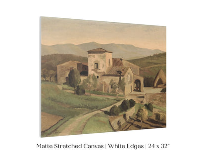 A Tuscan Farm | P377 - Single Art Prints - Piccolo Fiore Prints