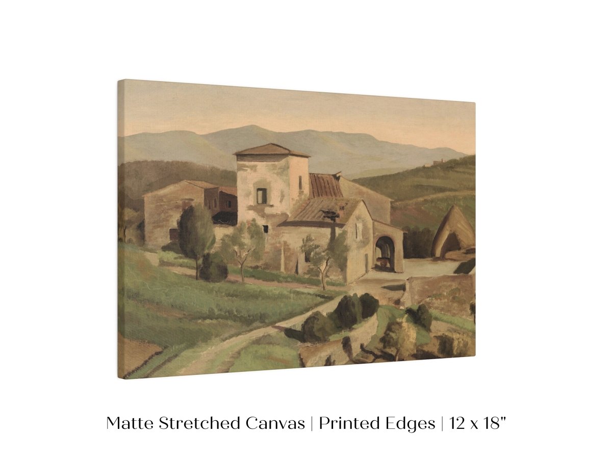 A Tuscan Farm | P377 - Single Art Prints - Piccolo Fiore Prints