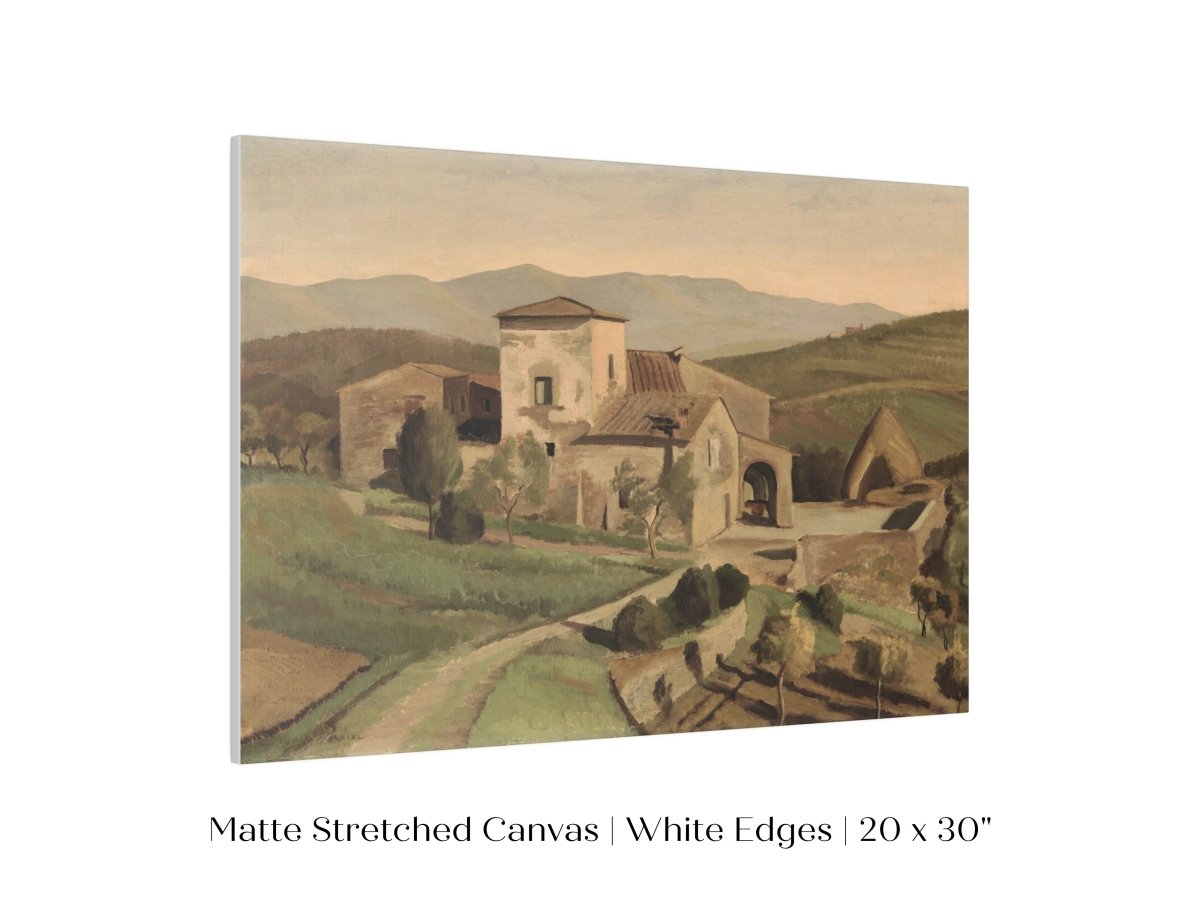 A Tuscan Farm | P377 - Single Art Prints - Piccolo Fiore Prints