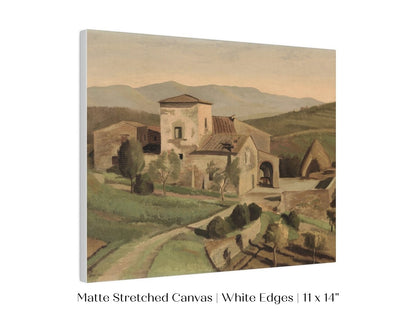 A Tuscan Farm | P377 - Single Art Prints - Piccolo Fiore Prints