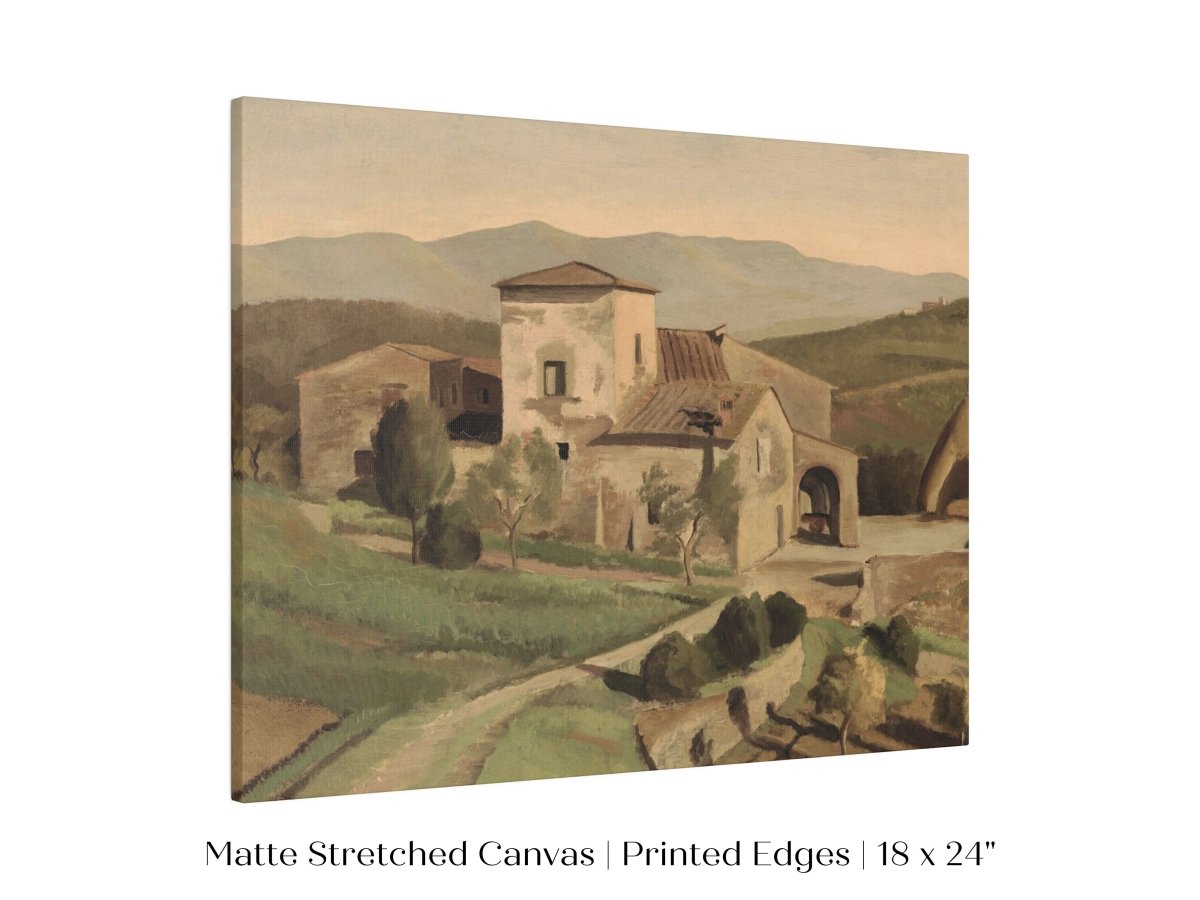 A Tuscan Farm | P377 - Single Art Prints - Piccolo Fiore Prints