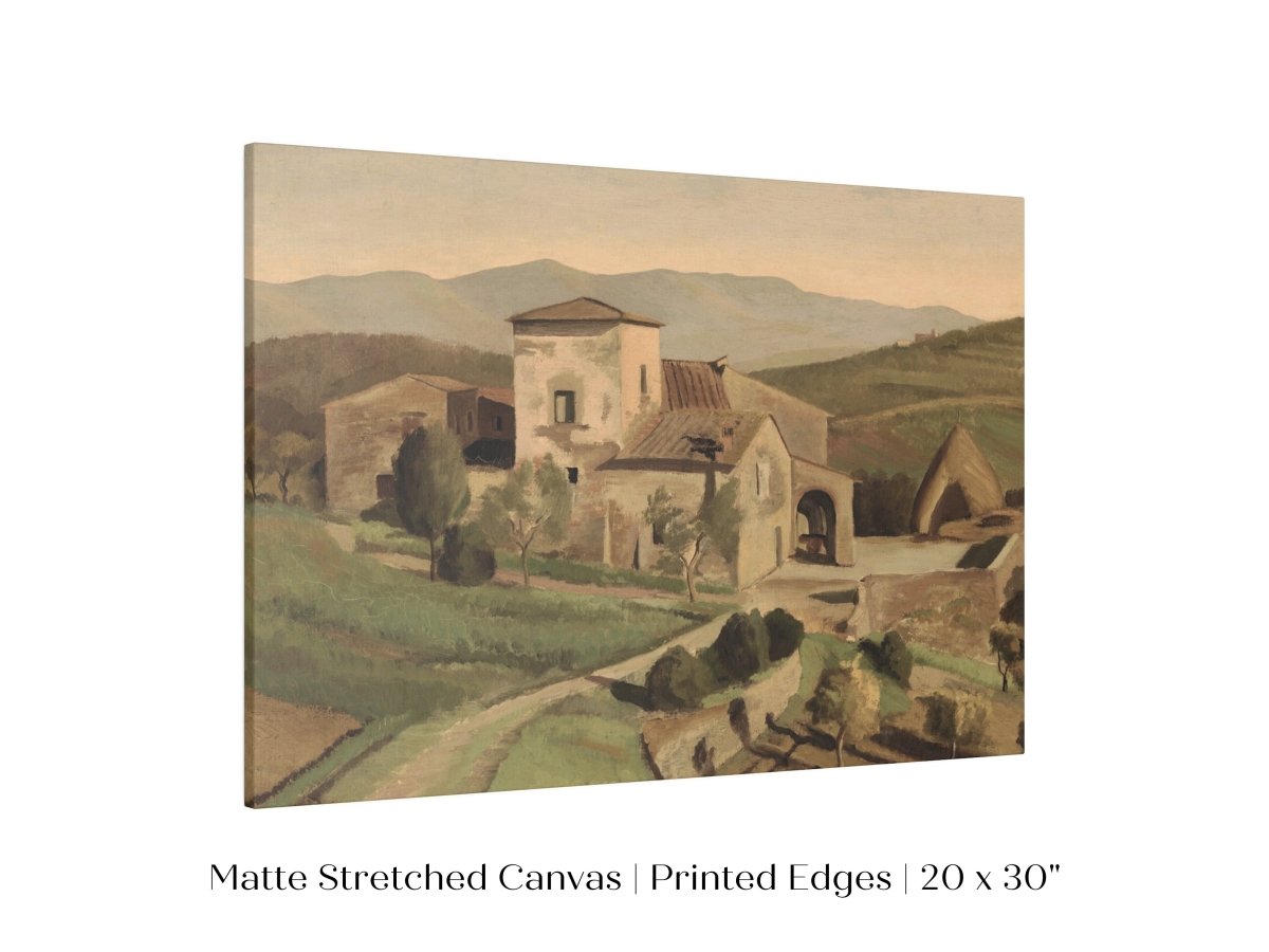 A Tuscan Farm | P377 - Single Art Prints - Piccolo Fiore Prints