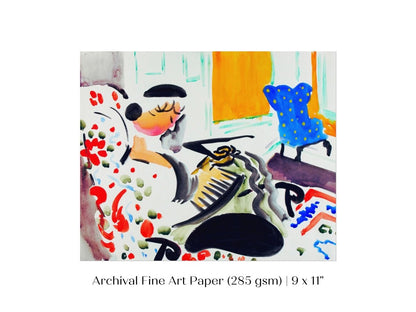 Abstract Interior | P591 - Single Art Prints - Piccolo Fiore Prints