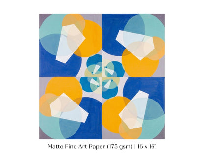 Abstract Squares | P354 - Single Square Art Prints - Piccolo Fiore Prints
