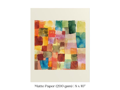 Abstract Watercolour Squares | Paul Klee | P31 - Single Art Prints - Piccolo Fiore Prints