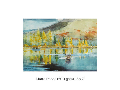 An October Day | P58 - Single Art Prints - Piccolo Fiore Prints