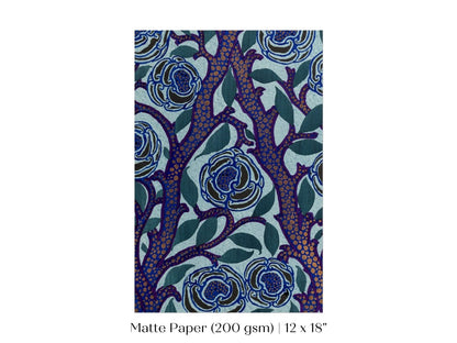 Art Deco Oriental Stencil Print | P210 - Single Art Prints - Piccolo Fiore Prints