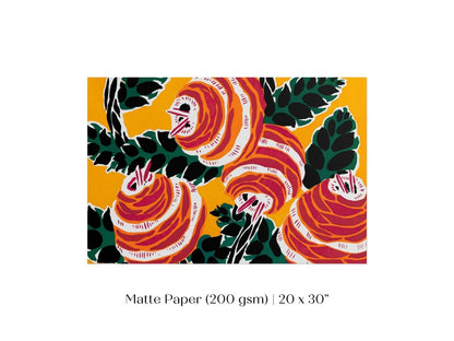 Art Nouveau Floral Stencil Print | Emile - Alain Séguy | P236 - Single Art Prints - Piccolo Fiore Prints