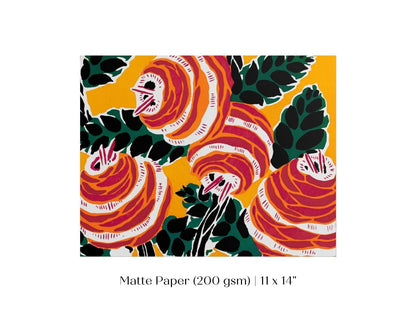Art Nouveau Floral Stencil Print | Emile - Alain Séguy | P236 - Single Art Prints - Piccolo Fiore Prints
