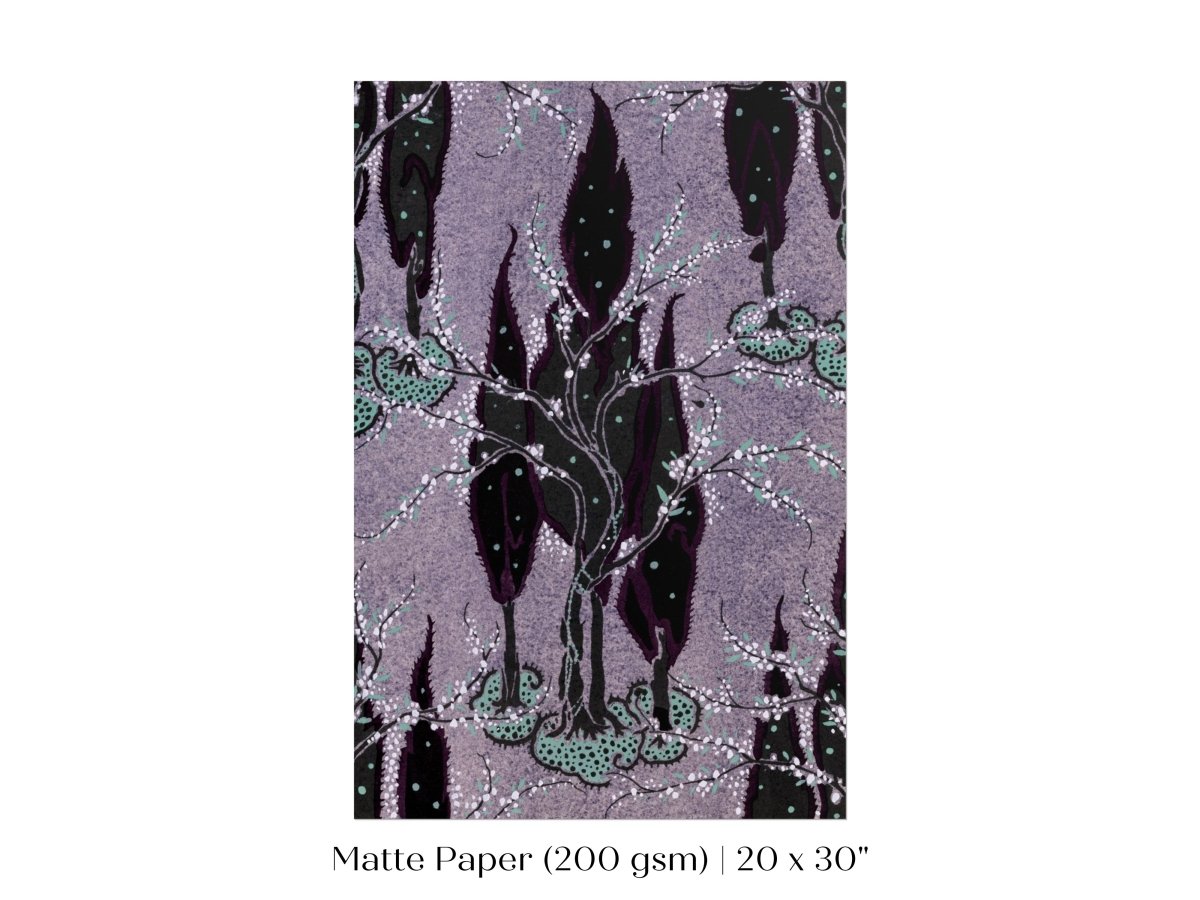 Art Nouveau Oriental Style Pattern | P278 - Single Art Prints - Piccolo Fiore Prints