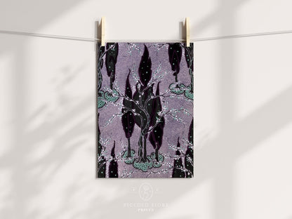 Art Nouveau Oriental Style Pattern | P278 - Single Art Prints - Piccolo Fiore Prints