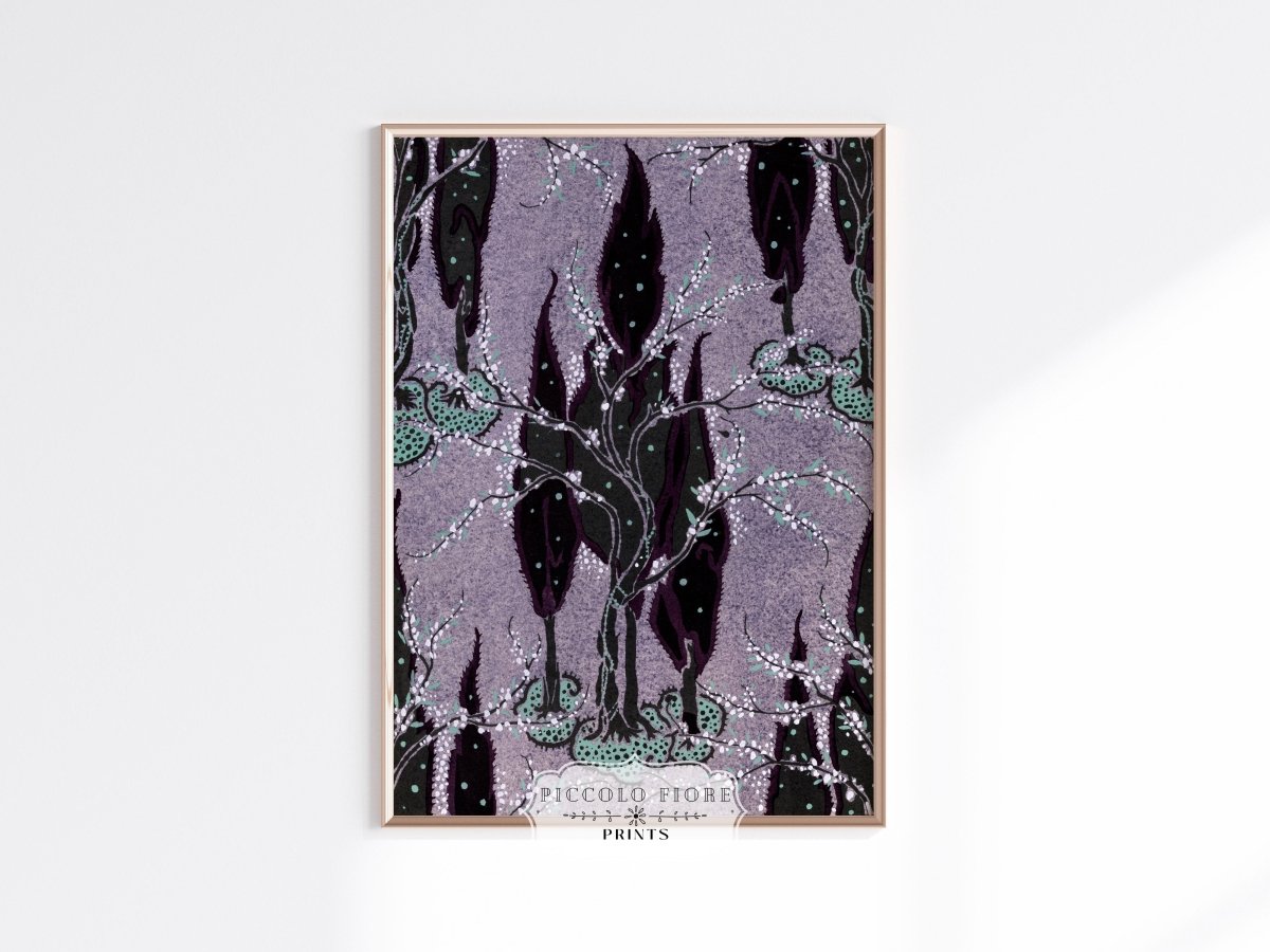 Art Nouveau Oriental Style Pattern | P278 - Single Art Prints - Piccolo Fiore Prints