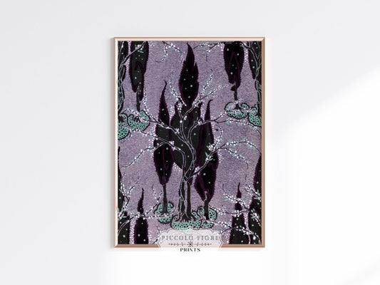 Art Nouveau Oriental Style Pattern | P278 - Single Art Prints - Piccolo Fiore Prints