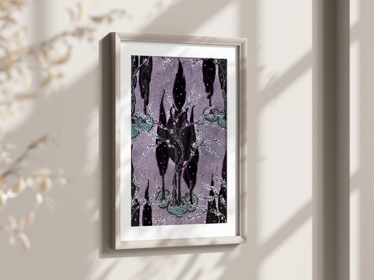Art Nouveau Oriental Style Pattern | P278 - Single Art Prints - Piccolo Fiore Prints