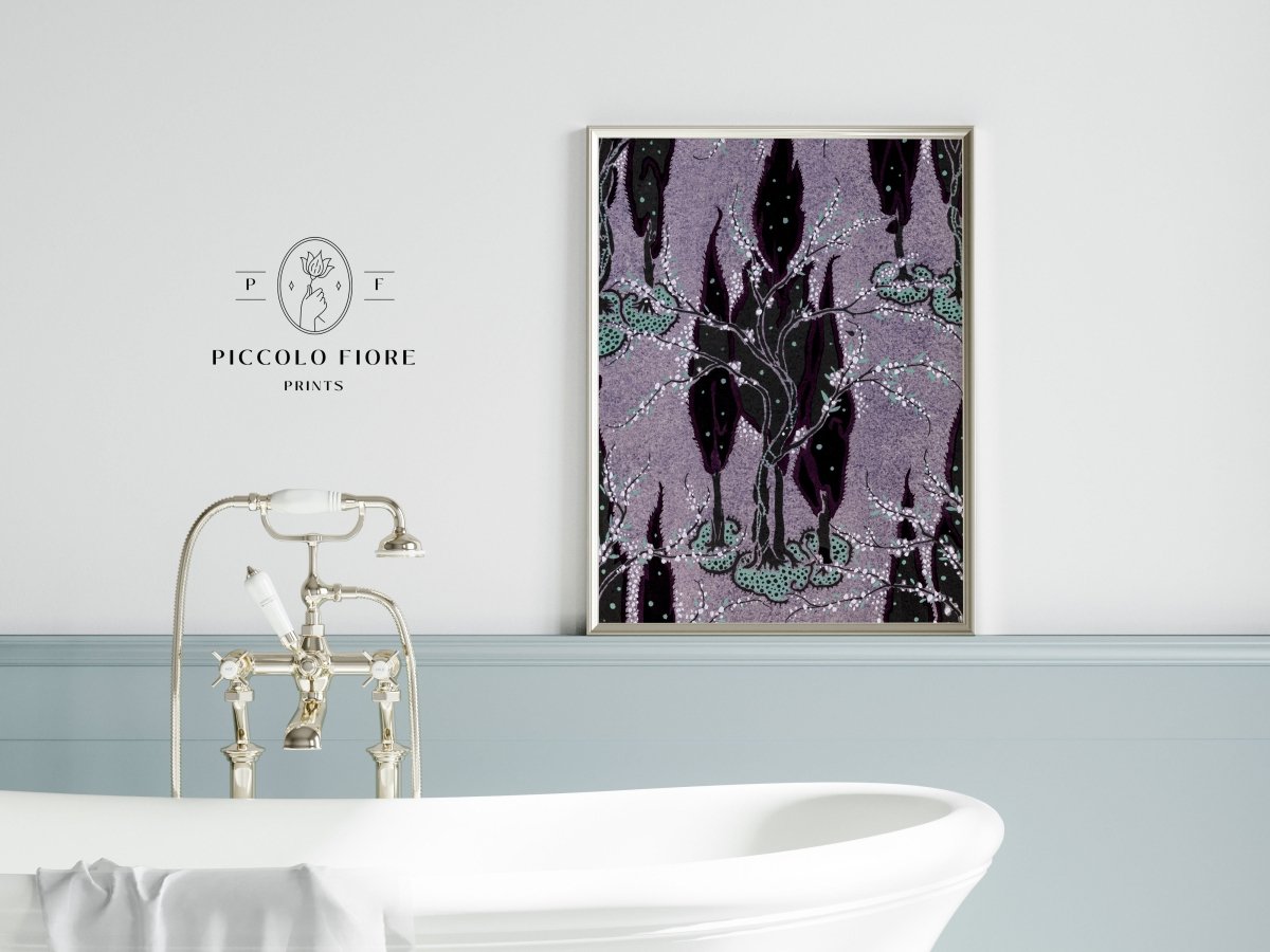 Art Nouveau Oriental Style Pattern | P278 - Single Art Prints - Piccolo Fiore Prints