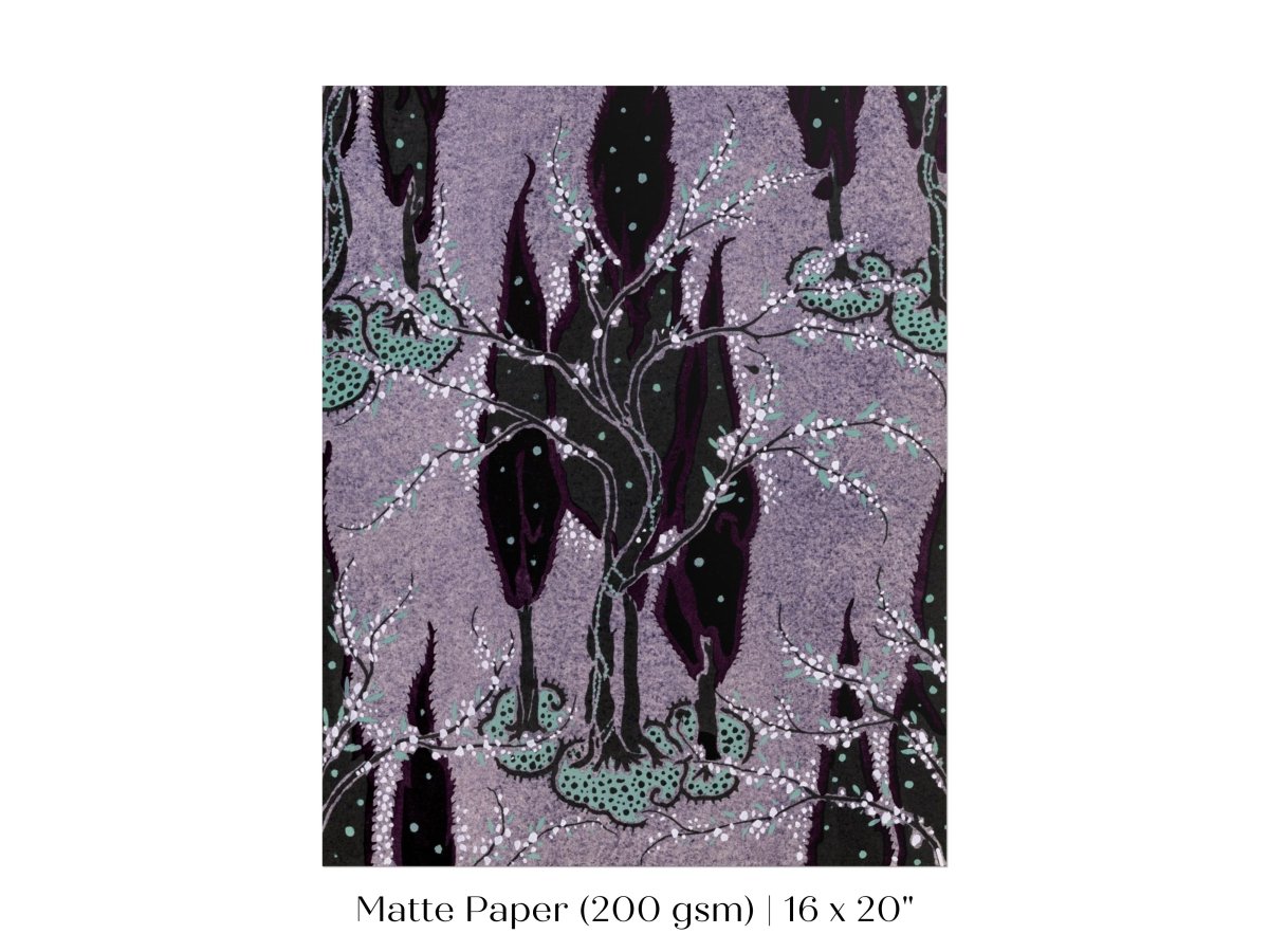 Art Nouveau Oriental Style Pattern | P278 - Single Art Prints - Piccolo Fiore Prints