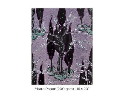 Art Nouveau Oriental Style Pattern | P278 - Single Art Prints - Piccolo Fiore Prints