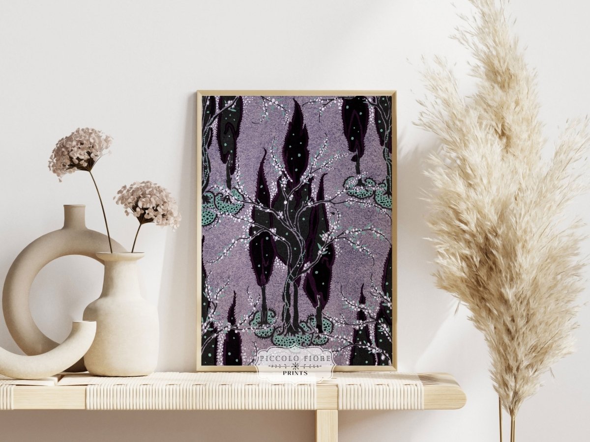 Art Nouveau Oriental Style Pattern | P278 - Single Art Prints - Piccolo Fiore Prints