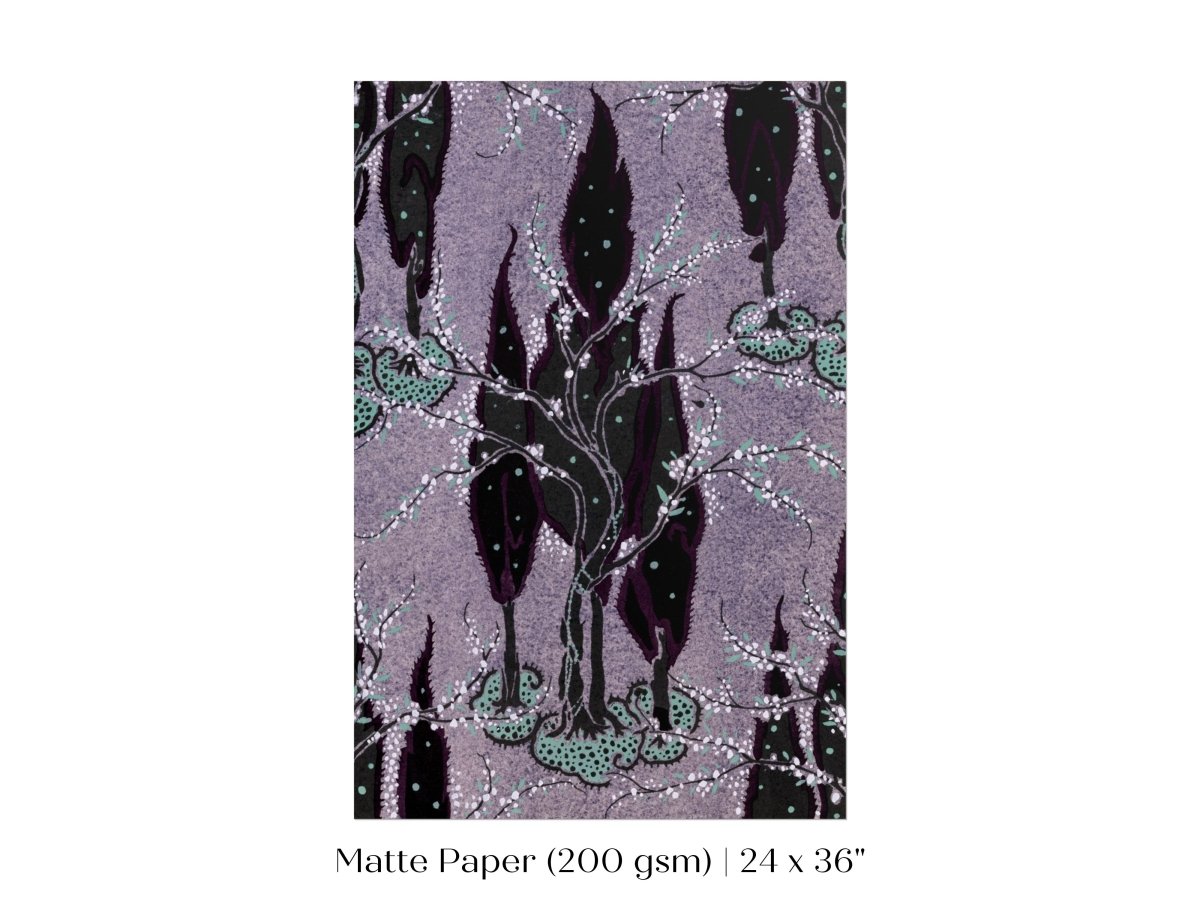 Art Nouveau Oriental Style Pattern | P278 - Single Art Prints - Piccolo Fiore Prints