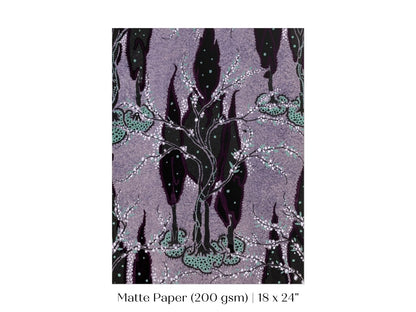 Art Nouveau Oriental Style Pattern | P278 - Single Art Prints - Piccolo Fiore Prints