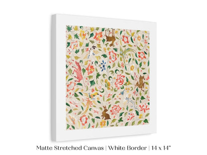 Asian Wildlife | Textile Art Print | P137 - Single Square Art Prints - Piccolo Fiore Prints