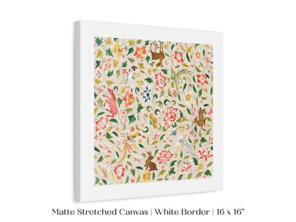 Asian Wildlife | Textile Art Print | P137 - Single Square Art Prints - Piccolo Fiore Prints