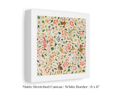 Asian Wildlife | Textile Art Print | P137 - Single Square Art Prints - Piccolo Fiore Prints