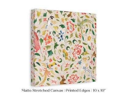 Asian Wildlife | Textile Art Print | P137 - Single Square Art Prints - Piccolo Fiore Prints