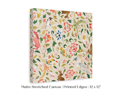 Asian Wildlife | Textile Art Print | P137 - Single Square Art Prints - Piccolo Fiore Prints