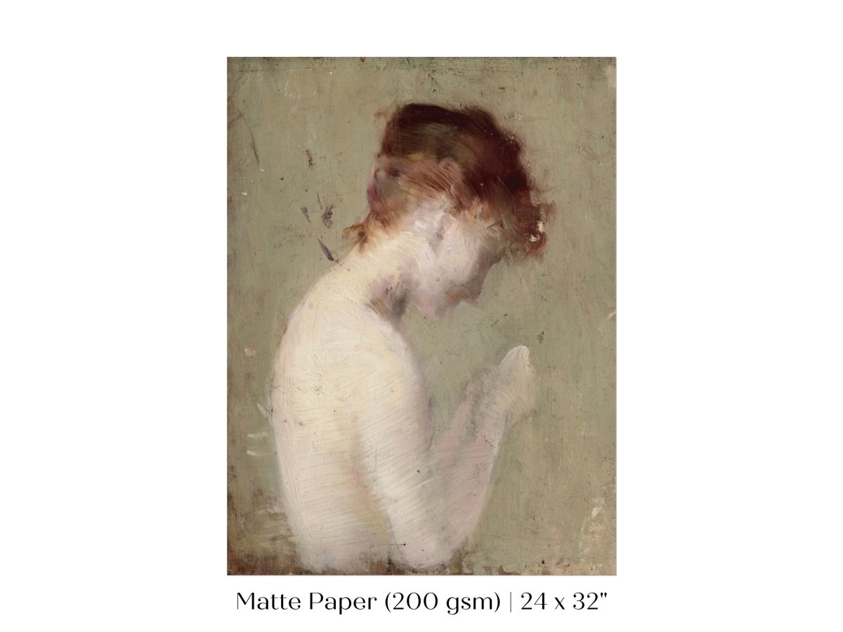 Auburn Nude | P374 - Single Art Prints - Piccolo Fiore Prints