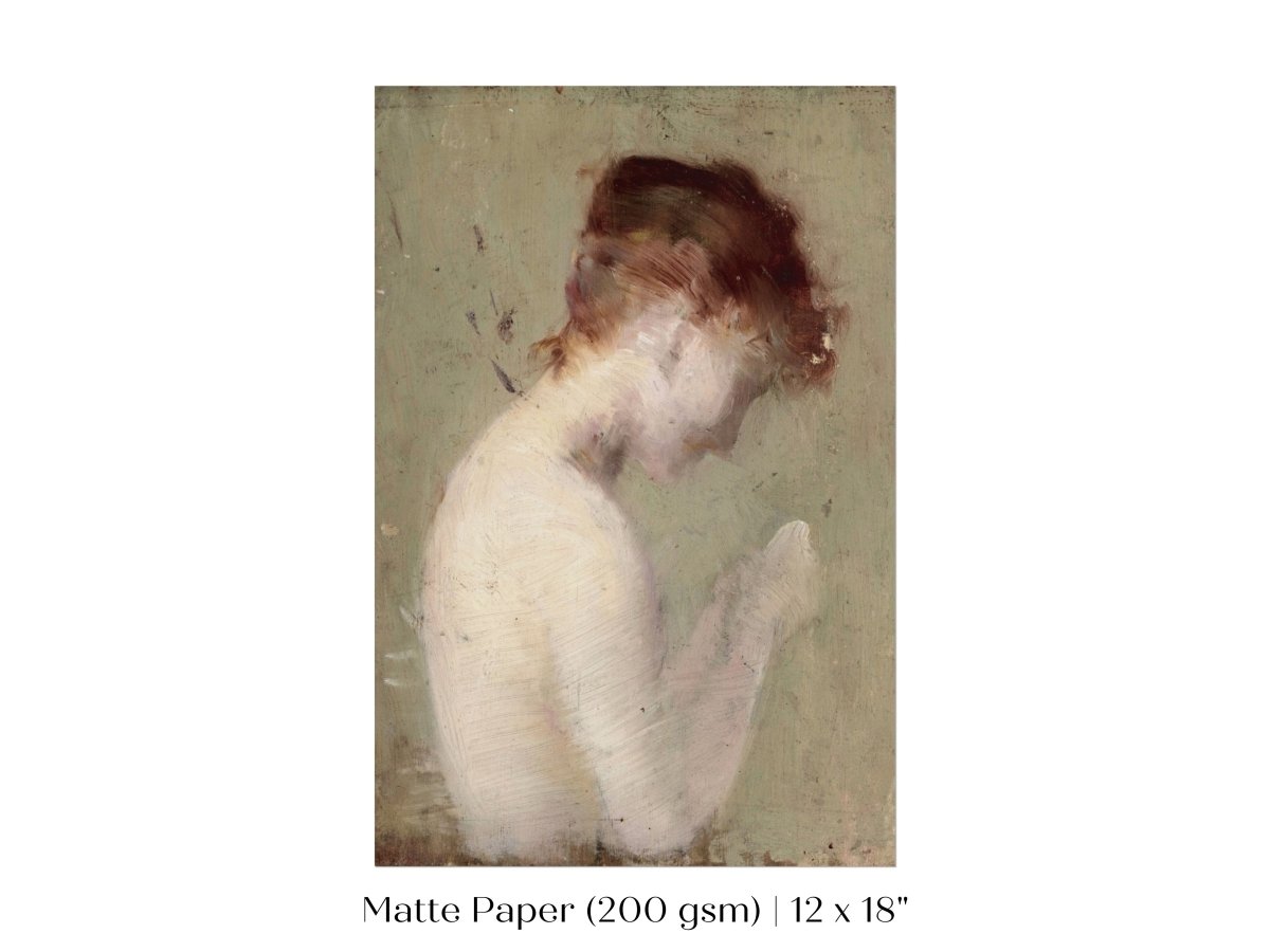 Auburn Nude | P374 - Single Art Prints - Piccolo Fiore Prints