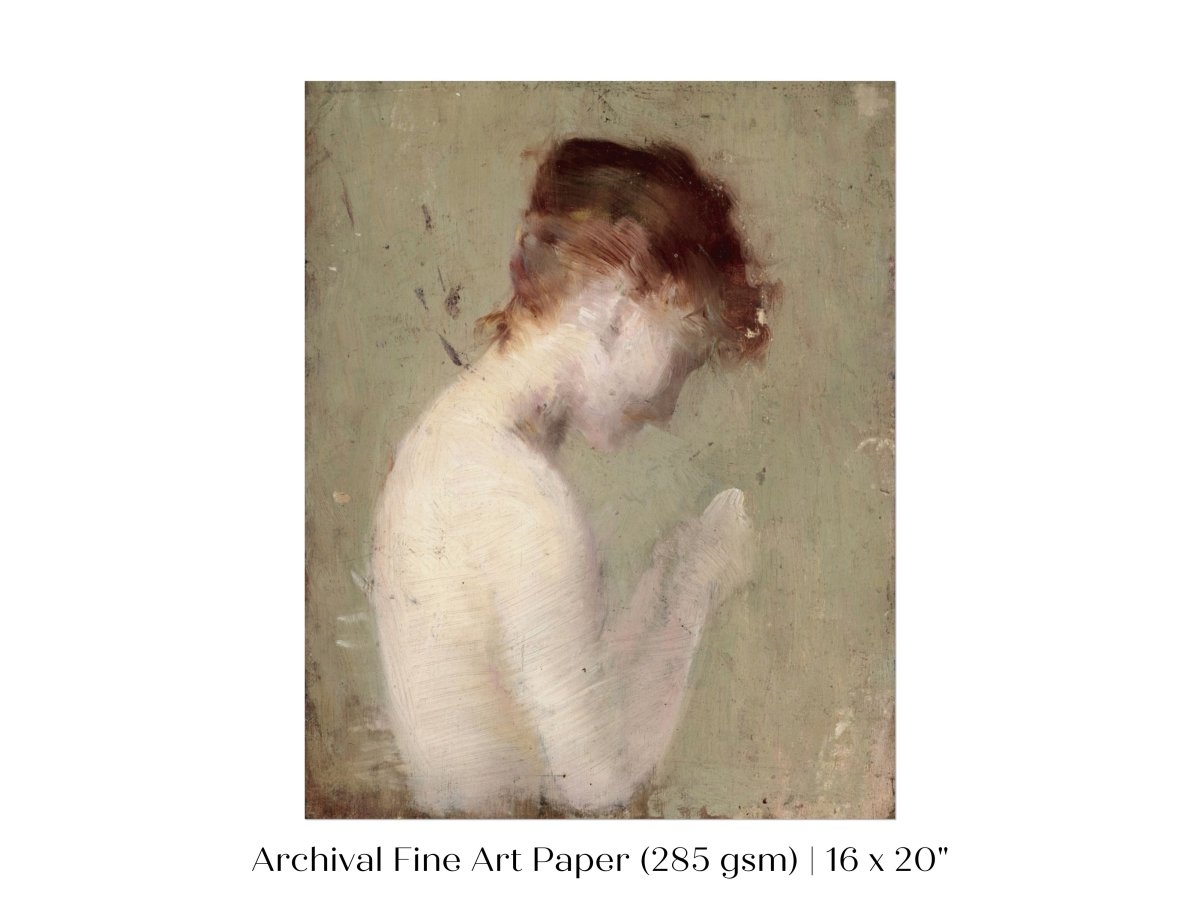 Auburn Nude | P374 - Single Art Prints - Piccolo Fiore Prints