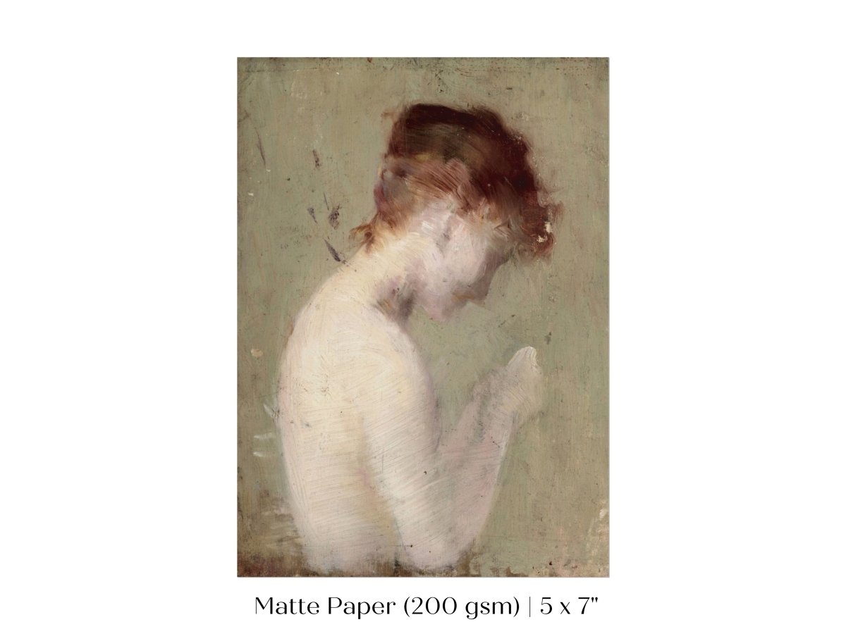 Auburn Nude | P374 - Single Art Prints - Piccolo Fiore Prints