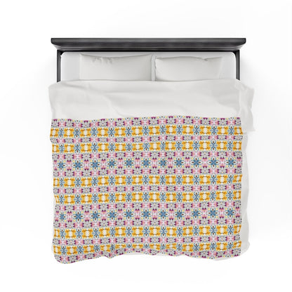 Aztec Check | Minky Throw Blanket - Minky Throw Blanket - Piccolo Fiore Prints