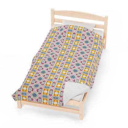 Aztec Check | Minky Throw Blanket - Minky Throw Blanket - Piccolo Fiore Prints