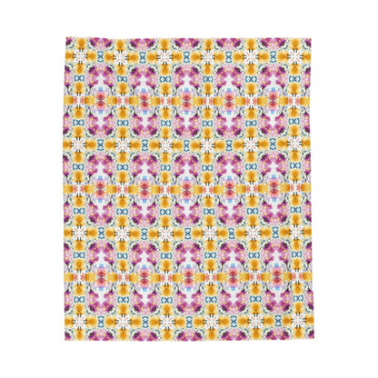 Aztec Floral Arch | Minky Throw Blanket - Minky Throw Blanket - Piccolo Fiore Prints