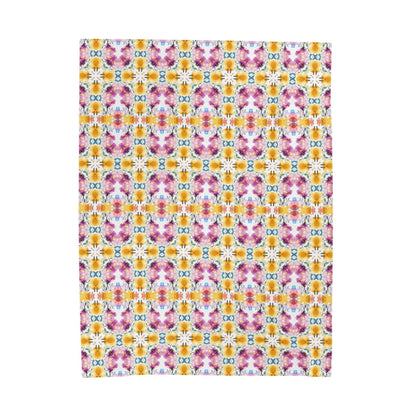 Aztec Floral Arch | Minky Throw Blanket - Minky Throw Blanket - Piccolo Fiore Prints