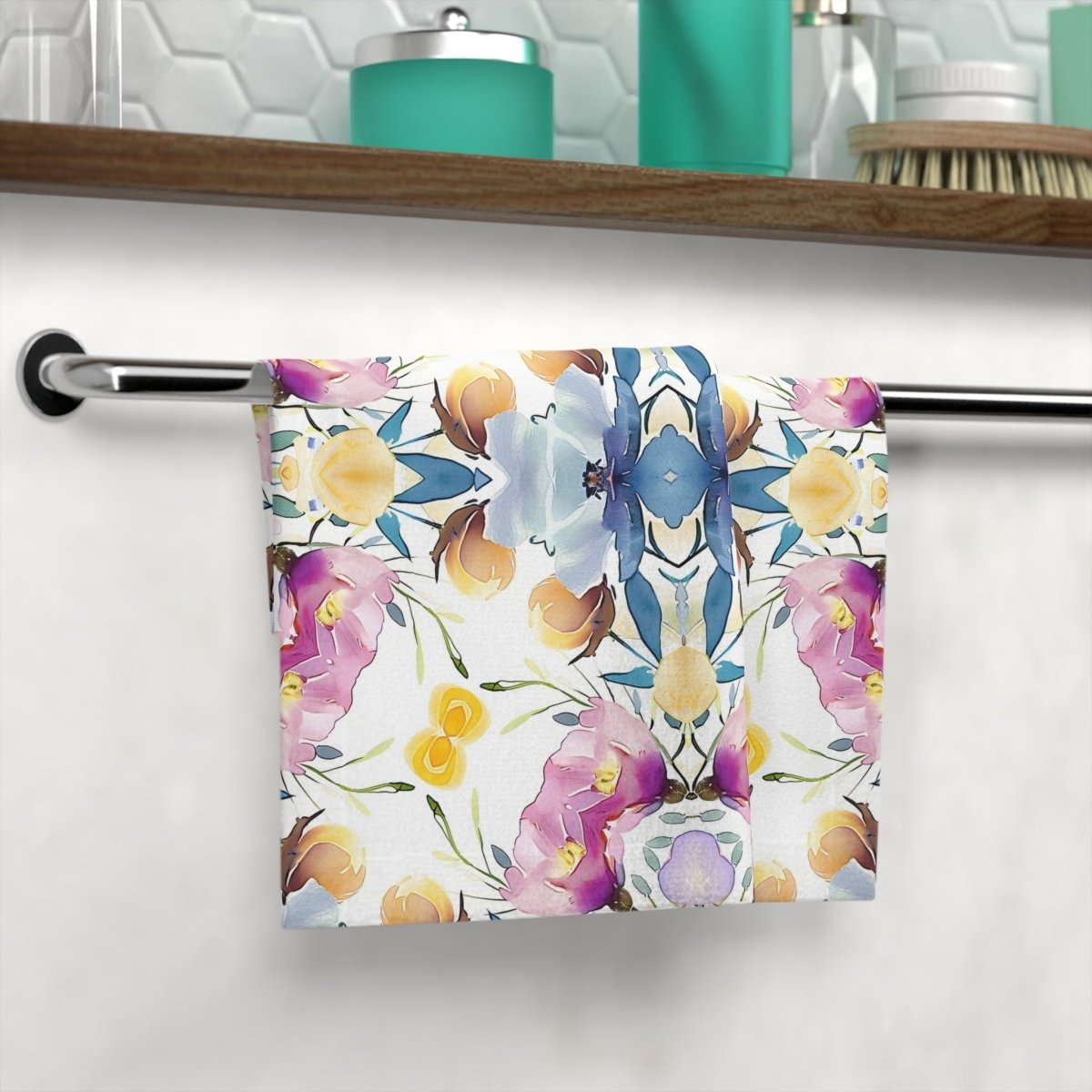 Aztec Floral Bow | Face Towel - Face Towel - Piccolo Fiore Prints