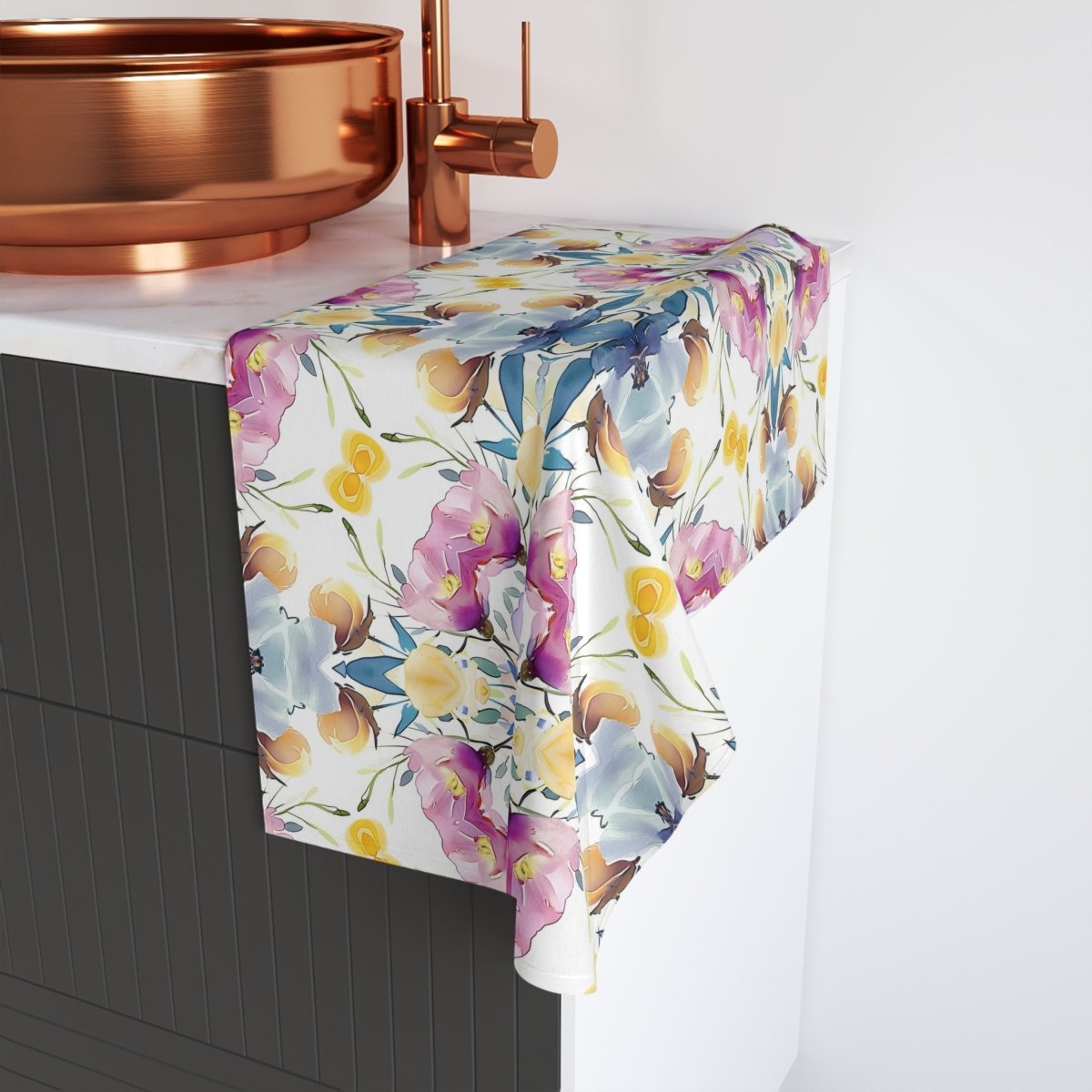 Aztec Floral Bow | Hand Towel - Hand Towel - Piccolo Fiore Prints