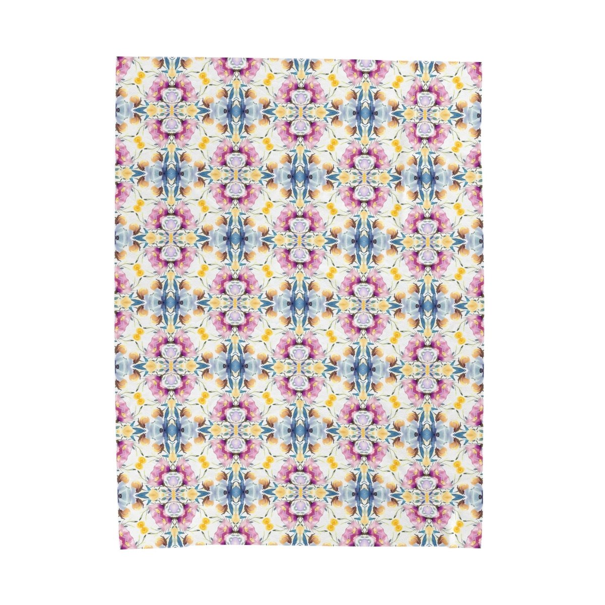 Aztec Floral Bow | Minky Throw Blanket - Minky Throw Blanket - Piccolo Fiore Prints