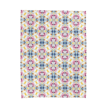 Aztec Floral Bow | Minky Throw Blanket - Minky Throw Blanket - Piccolo Fiore Prints